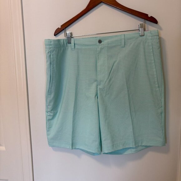 Jack Snicklaus Golf Shorts Men's Size 38 Ocean Blue Green Stripped 9" NWT - Picture 2 of 12